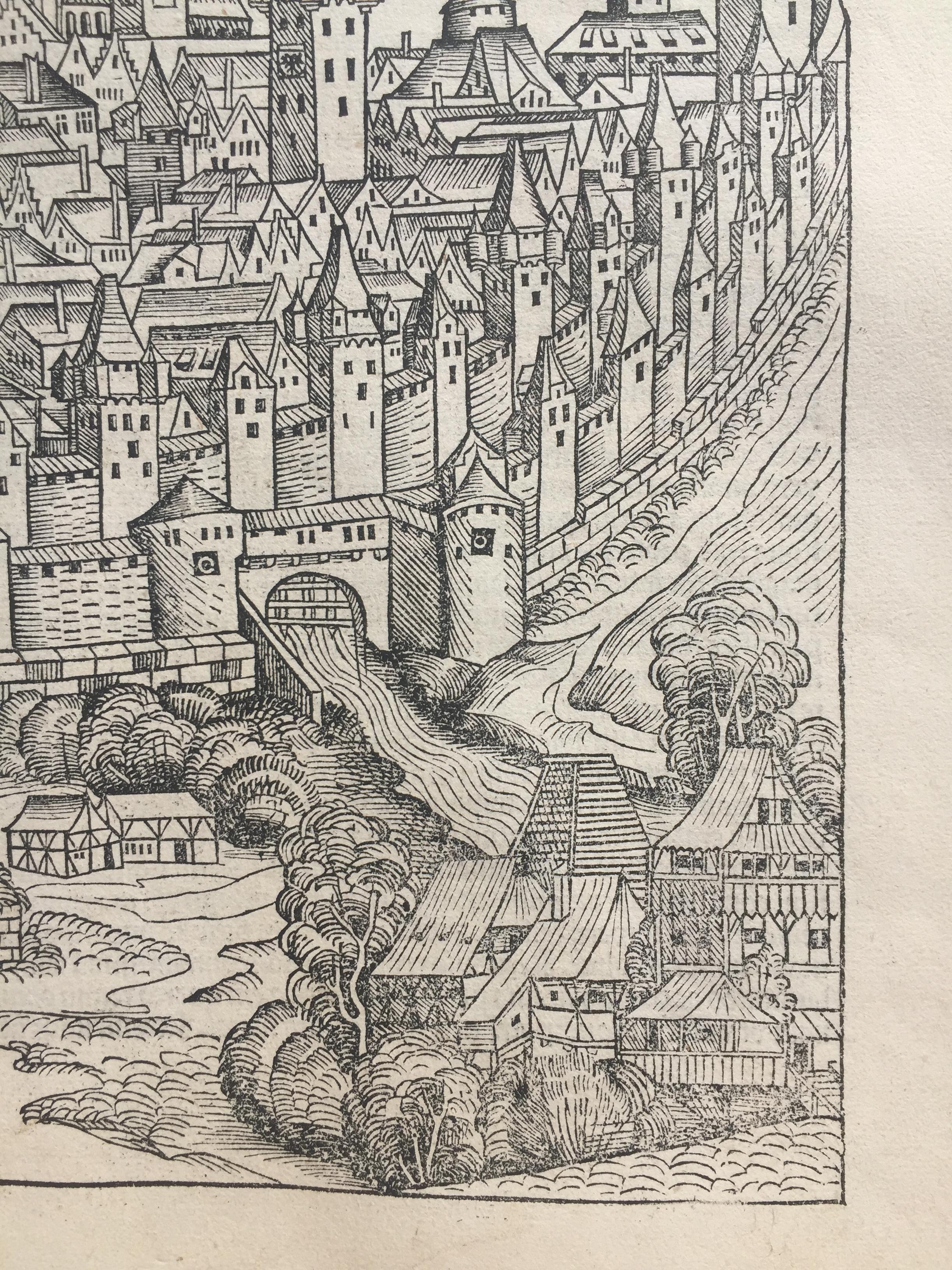 View of Nuremberg from Nuremberg Chronicle - 527 years old 1