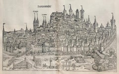 View of Nuremberg from Nuremberg Chronicle - 527 years old