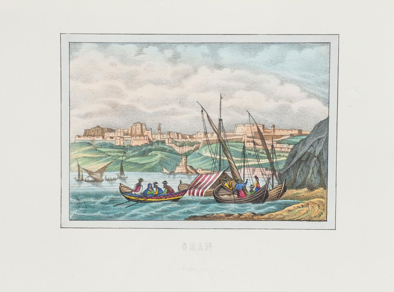 Ansicht von Oran – Originallithographie – 1846