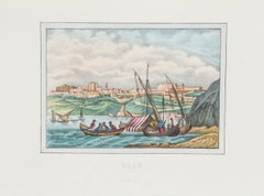 Vue d'Oran - Lithographie originale - 1846