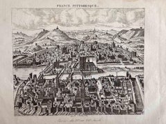 Vista de París XV-XVI - Litografía - Finales del siglo XIX