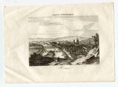 View of Rouen - Original Lithograph - 19th Century