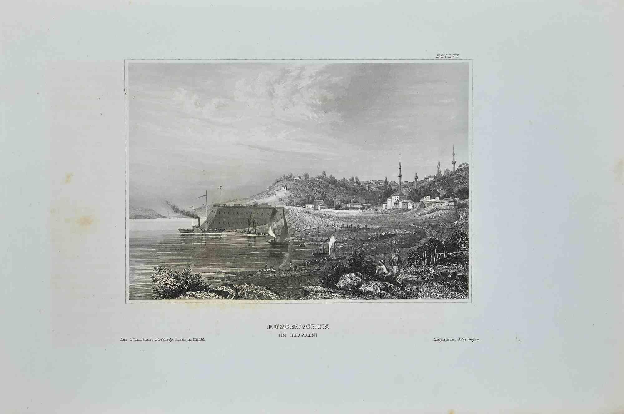 View of Ruschtschuk – Originallithographie – 19. Jahrhundert