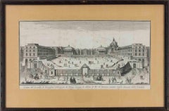 Antique View of the Castle of Versailles - Etching - 1748