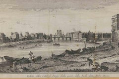 Vista de la ciudad de París desde el lado de la isla llamada... - Aguafuerte - 1748