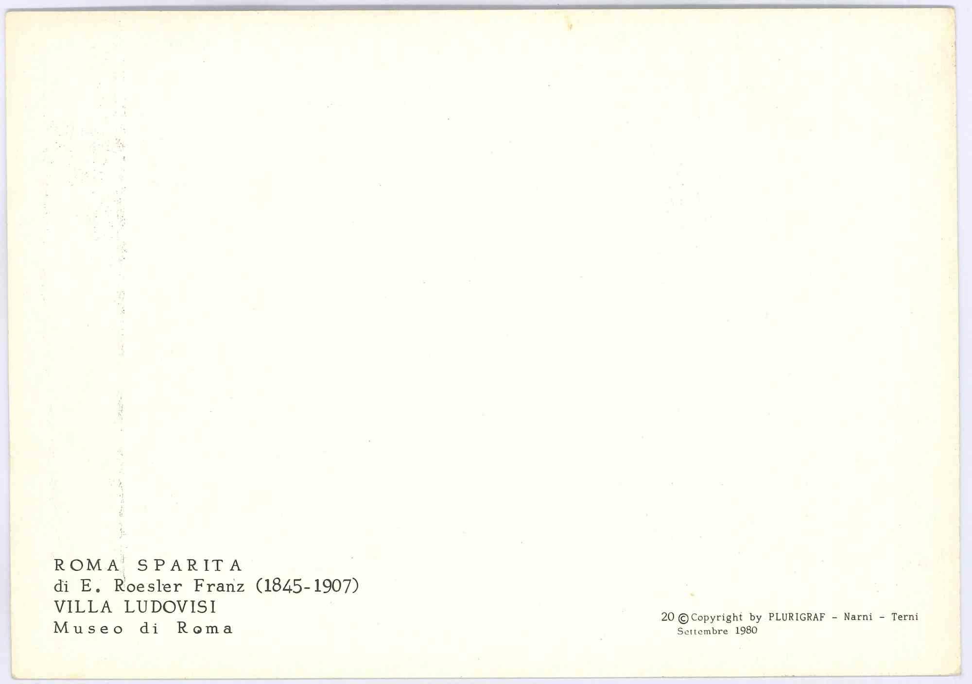 Villa Ludovisi - Postcard vintage, années 1980 - Print de Unknown