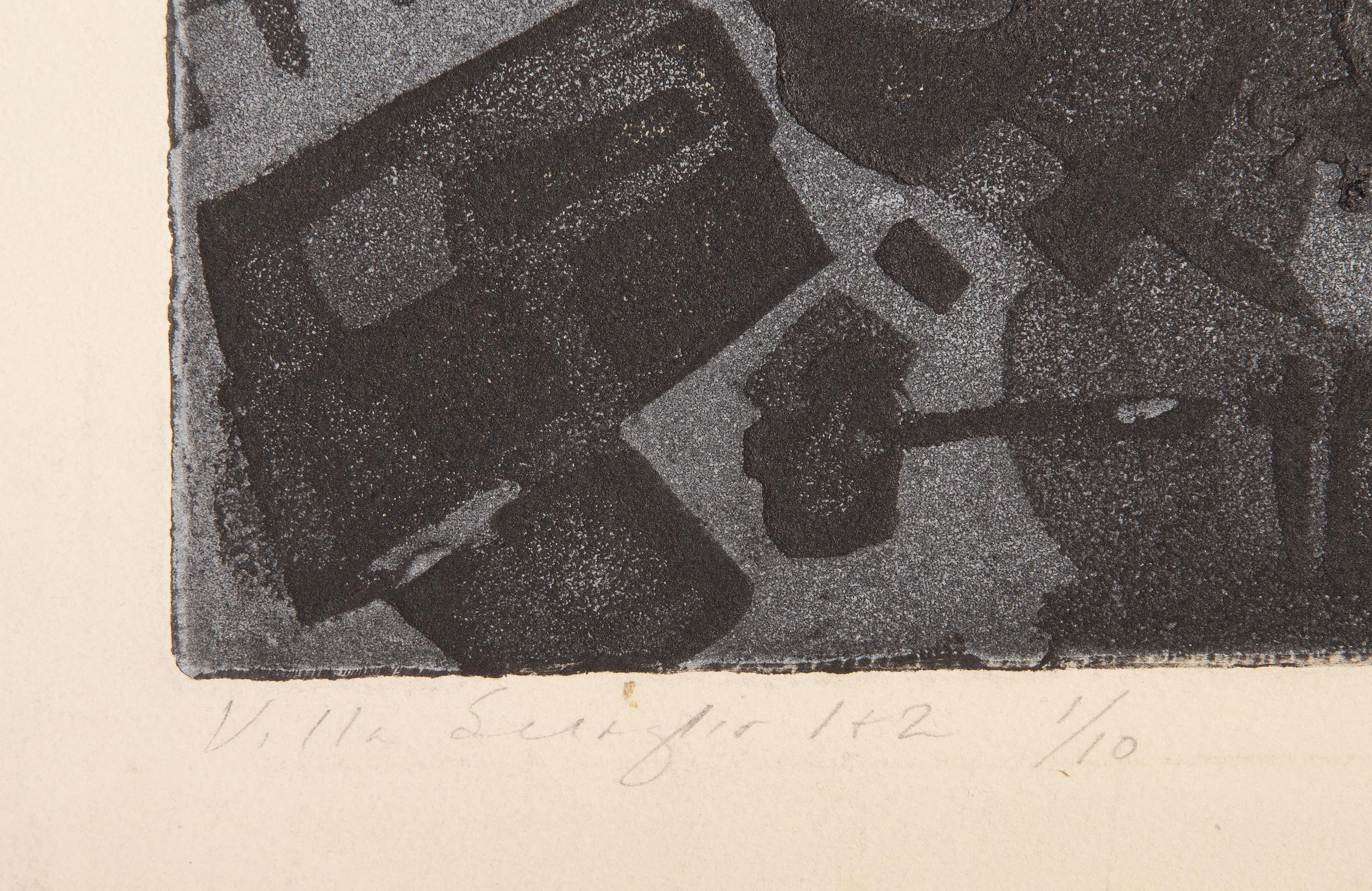 Villa Seuglir 1+2, Modern Screen Print by Lucy Hodgson For Sale 3