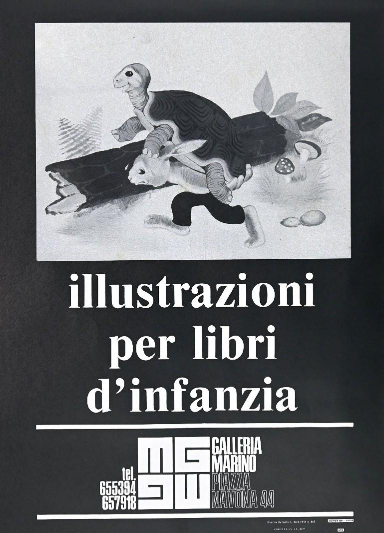 Figurative Print Unknown - Affiche d'exposition vintage « Illustrations pour enfants » (Illustrations pour enfants), 1973