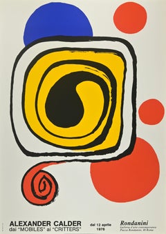Poster d'epoca per una mostra - Litografia di A. Calder - 1976