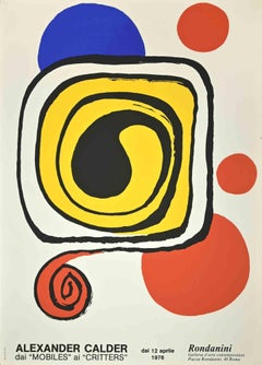 Vintage Exhibition Poster - Lithograph by A. Calder - 1976