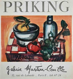 Vintage-Vintage-Ausstellungsplakat - Originalplakat nach Priking - Ende des 20. Jahrhunderts