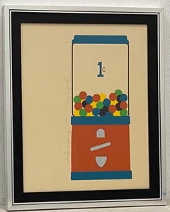 Vintage Framed Serigraph "Jawbreakers" by Lee Lerfald C.1977