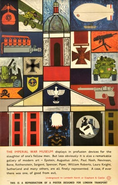 Affiche de reproduction officielle du Musée de la guerre impériale London Transport UK