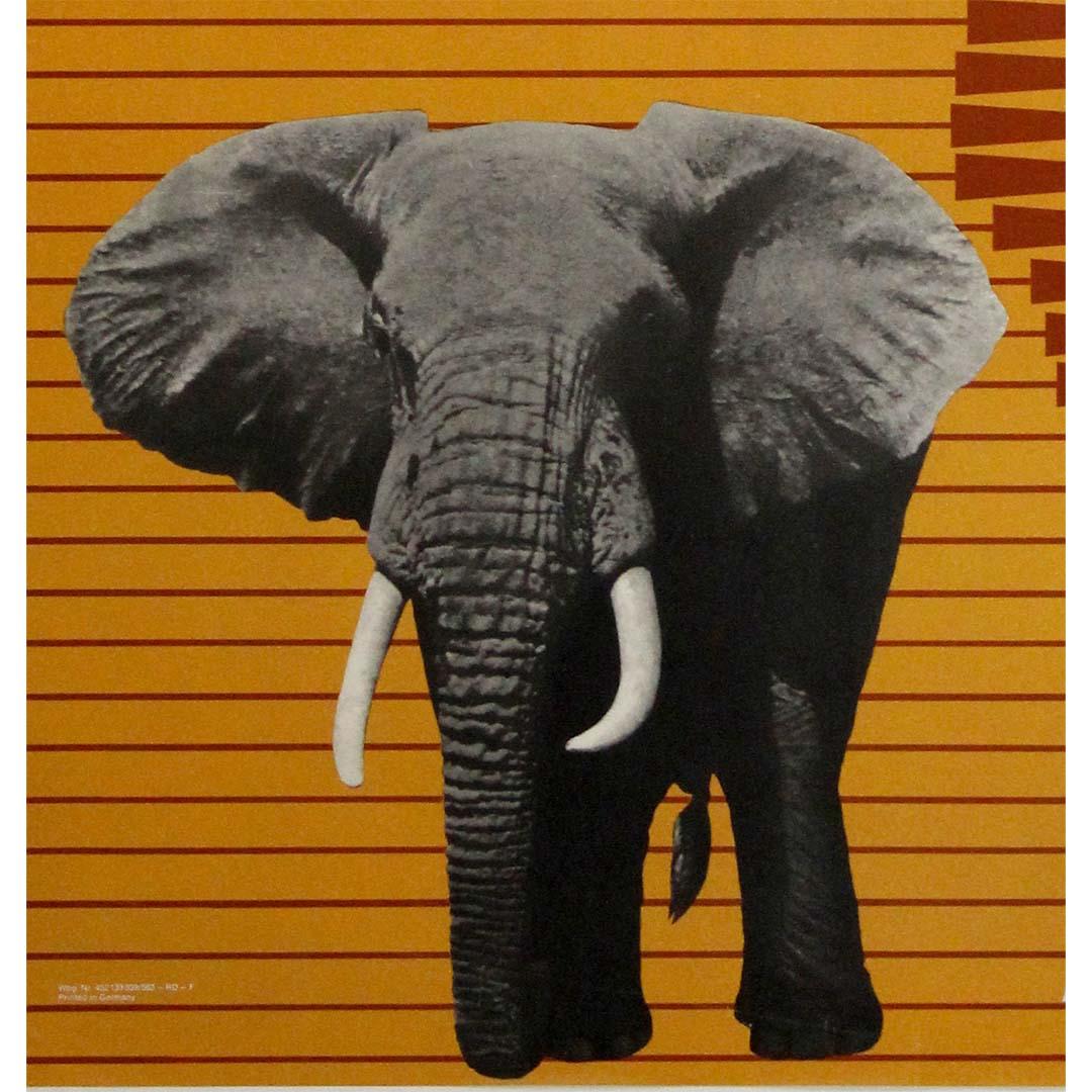 Vintage original Lufthansa travel poster from the 1960s - Afrique For Sale 1