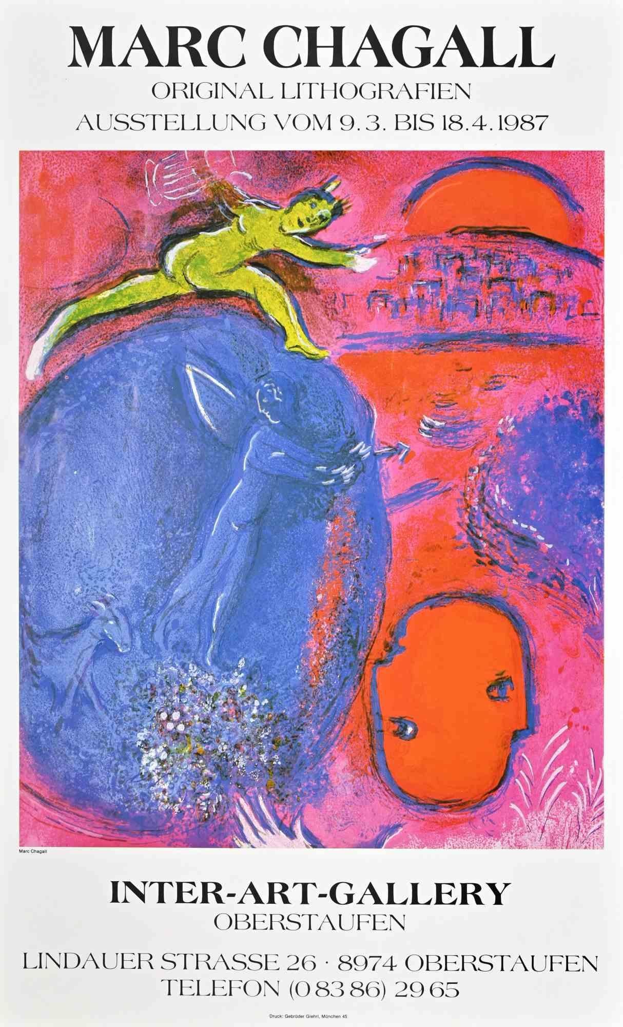 Affiche rétro de l'exposition Inter-Art-Gallery, 1987