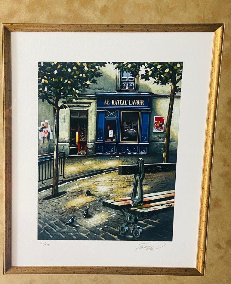 Vintage Print of Parisian Street Scenes, Signed and Numbered, a Set of Three For Sale 13