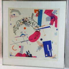 Musical Scene Framed Original Litho