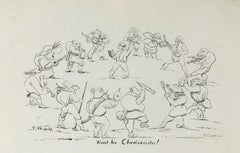 Vivent les Charivaristes - Original Lithograph  - Early 20th century