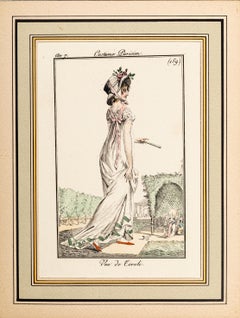 Antique Vue de Tivoli - From Le Journal des Dames et des Modes - 1797