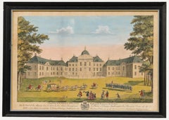 Vue d'Optique - 18th Century Engraving, A View of the Prince of Orange's House