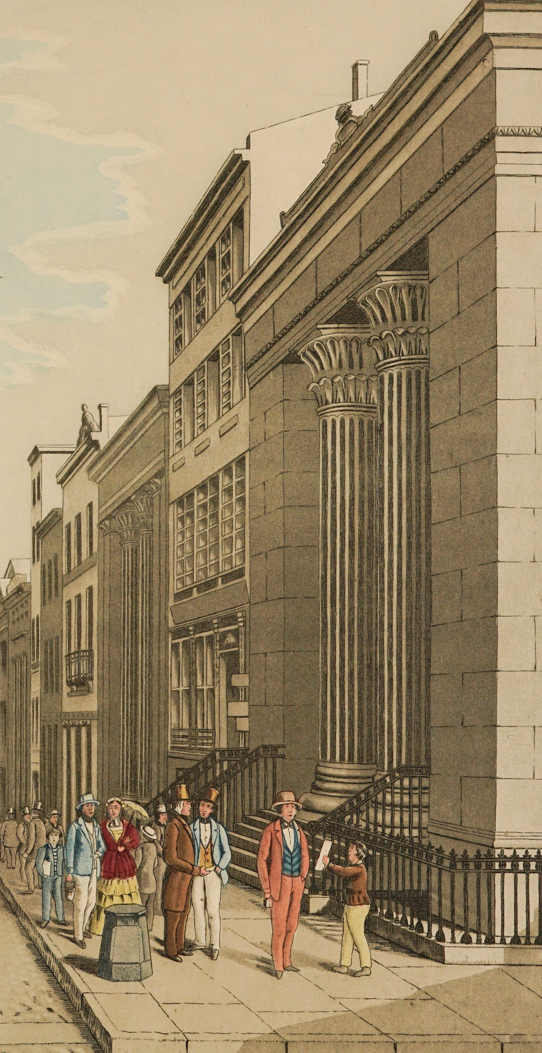 Wall Street, 1856   - Realist Print by Unknown