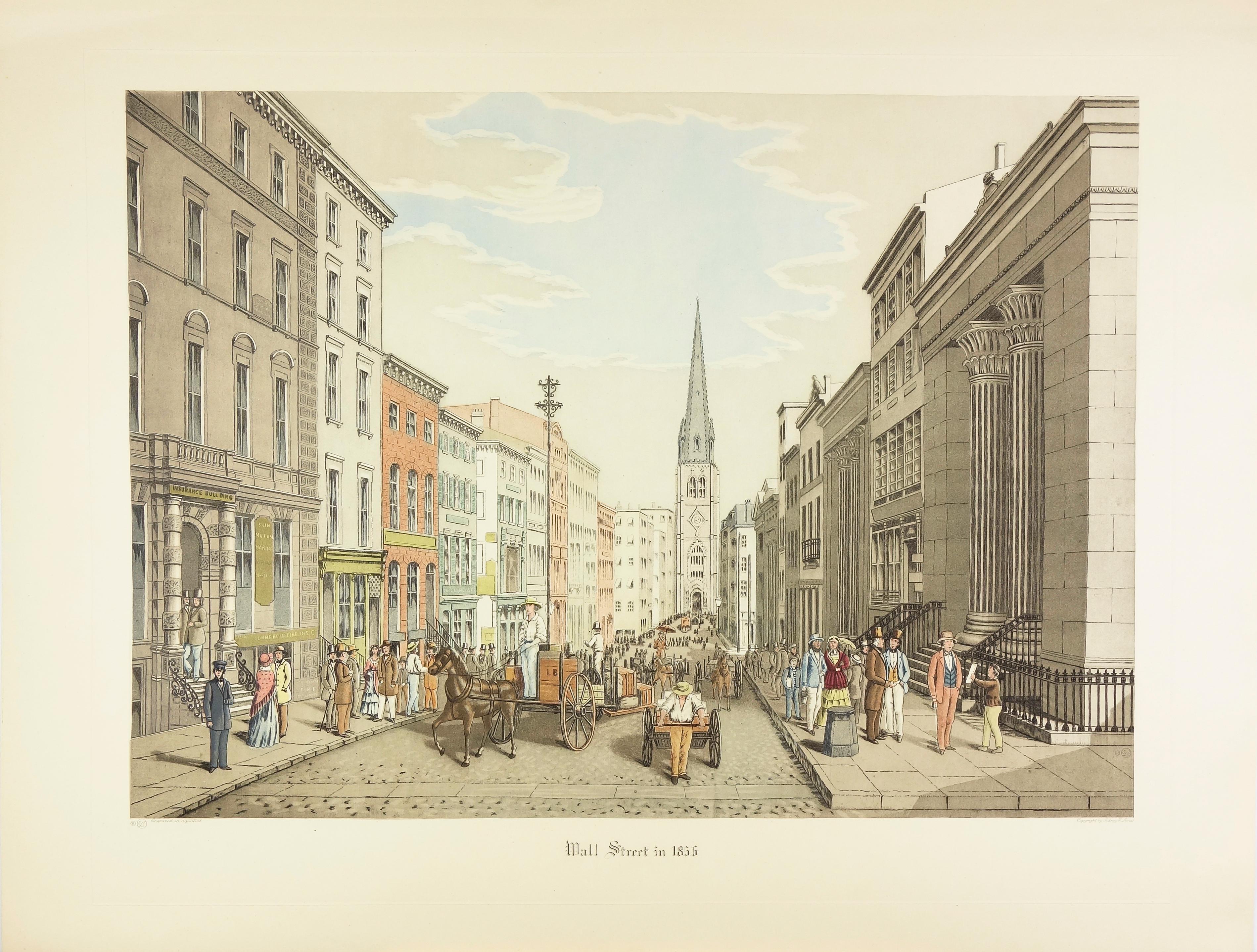 Wall Street in 1856