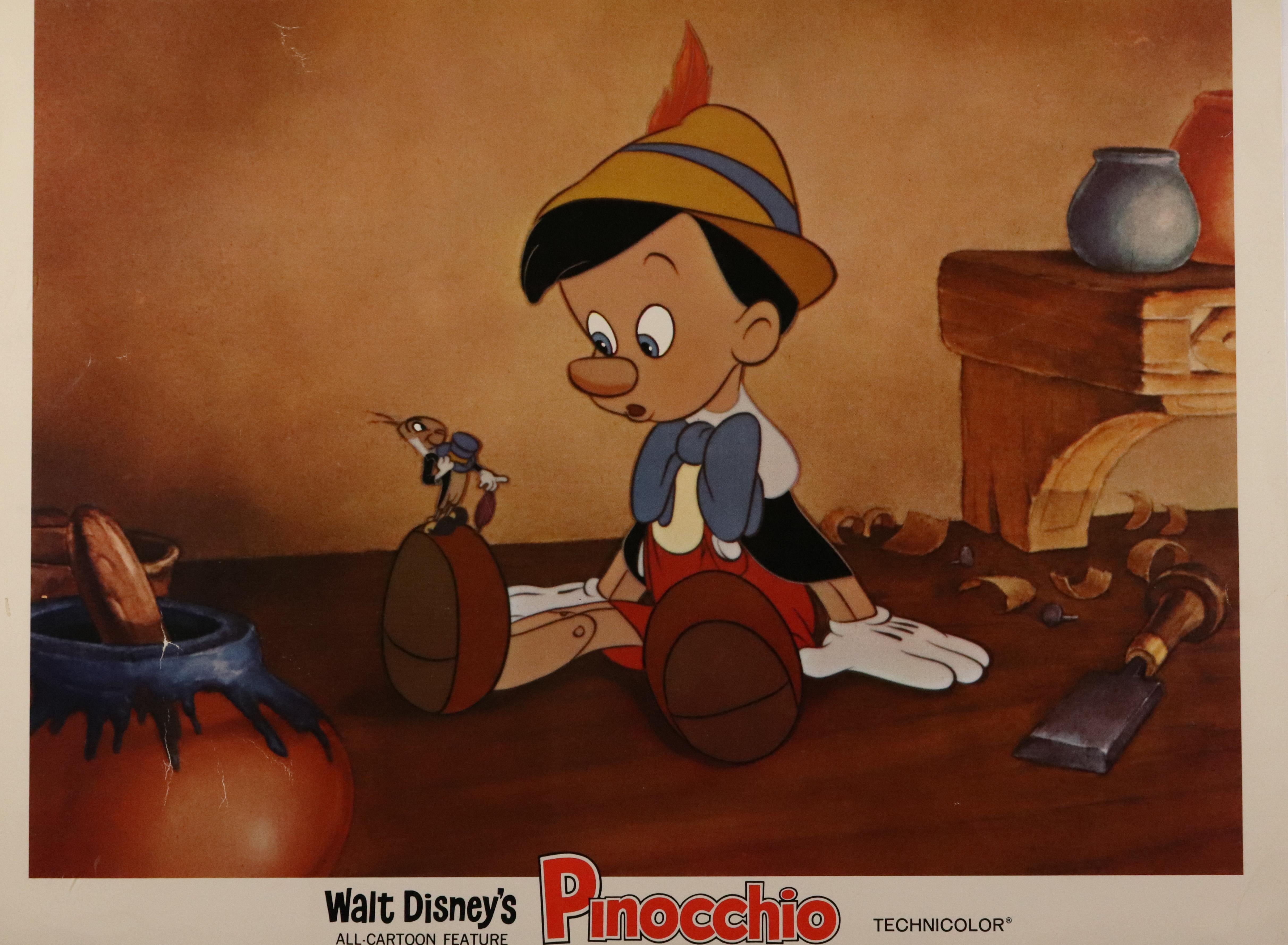 Unknown Abstract Photograph - "Walt Disney's Pinocchio" Lobby Card, USA 1940