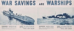 War Savings are Warships / The Signal is Save original vintage WW2 poster