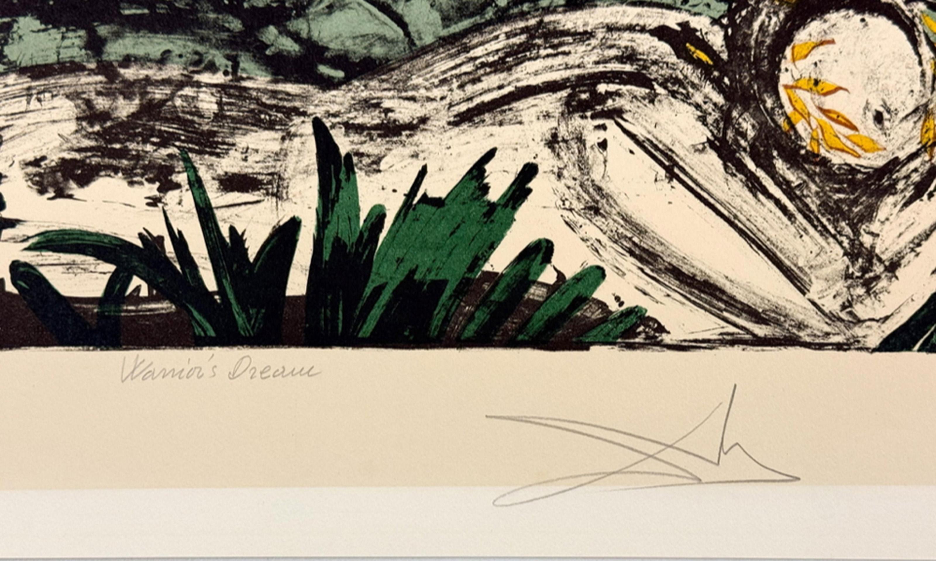 Warriors Dream, Surrealist Lithograph by Salvador Dali - Print by Unknown