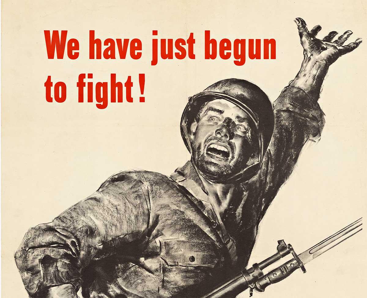 We have just begun to fight!  Original World War 1 vintage poster 1
