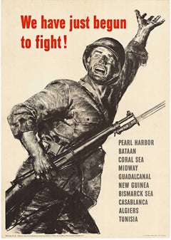 We have just begun to fight!  Original World War 1 vintage poster