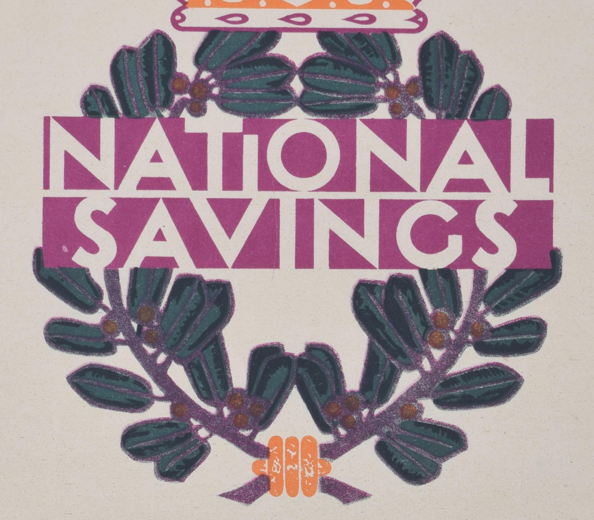 Wir sparen für den Sieg Originalplakat der National Savings im Angebot 1