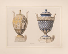 Vases Wedgewood, Jaspar vert et tricolore. Pl. XLV