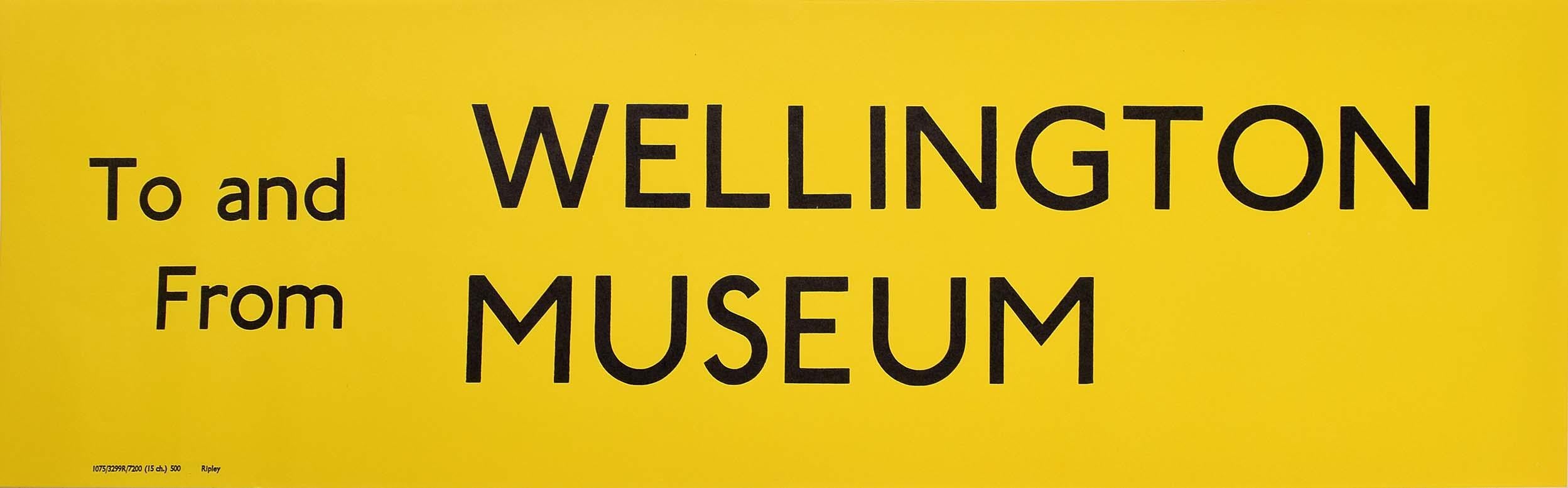 Apsley House Wellington Museum, London Routemaster Bus sign c. 1970 poster