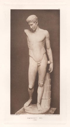 Westmacott Boy, British Museum Roman antiquity Classical sculpture photogravure