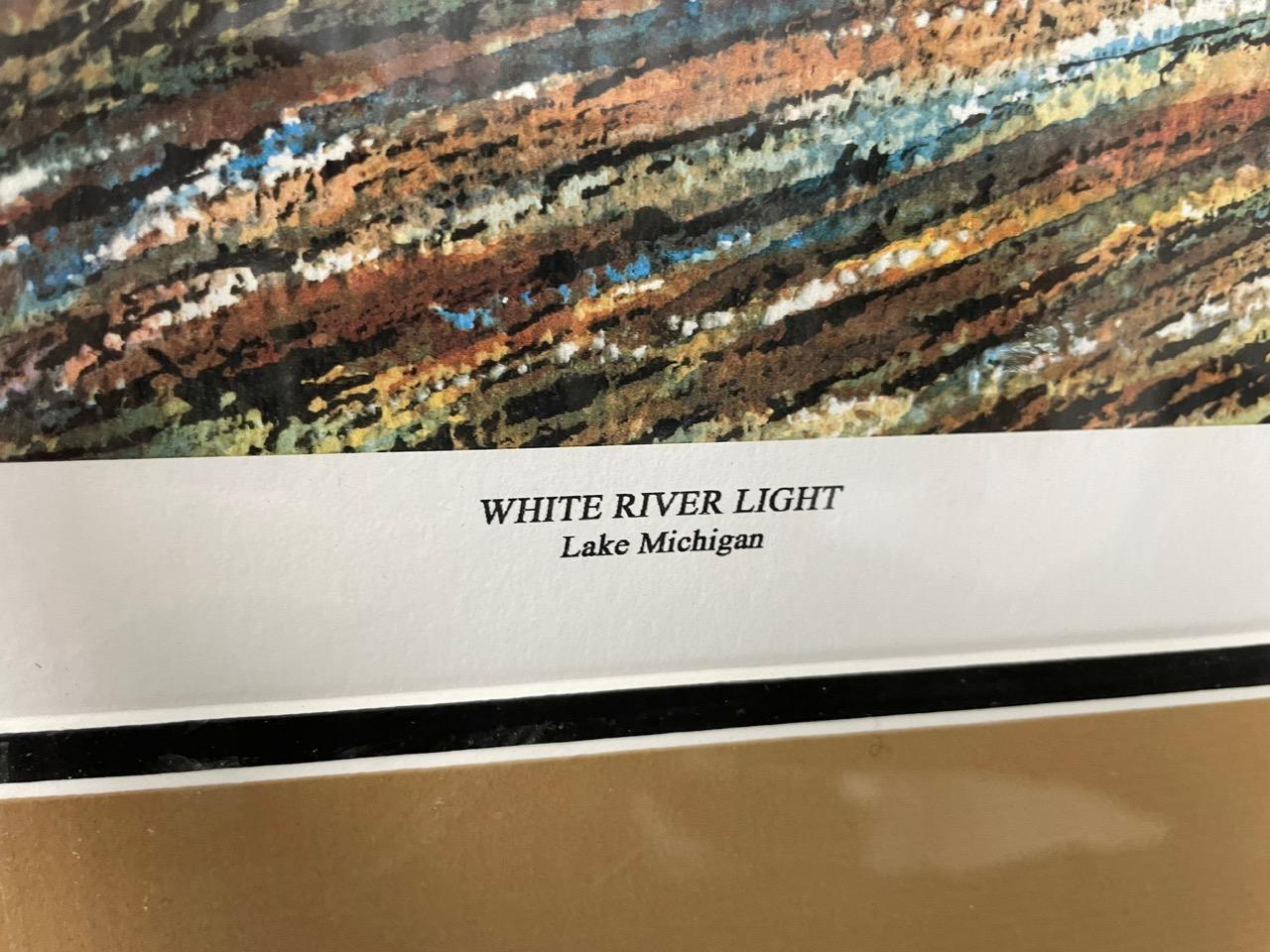 White River Light by Leo Kuschel - Realist Print by Unknown