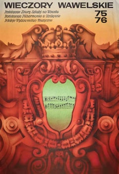Affiche Wieczory Wawelskie - Impression offset vintage - 1975