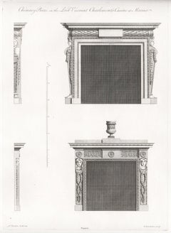 Architecture géorgienne William Chambers - Pièces de cheminée
