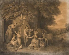 William Nutter after W.R. Bigg - Stipple Engraving, Favourite Chickens
