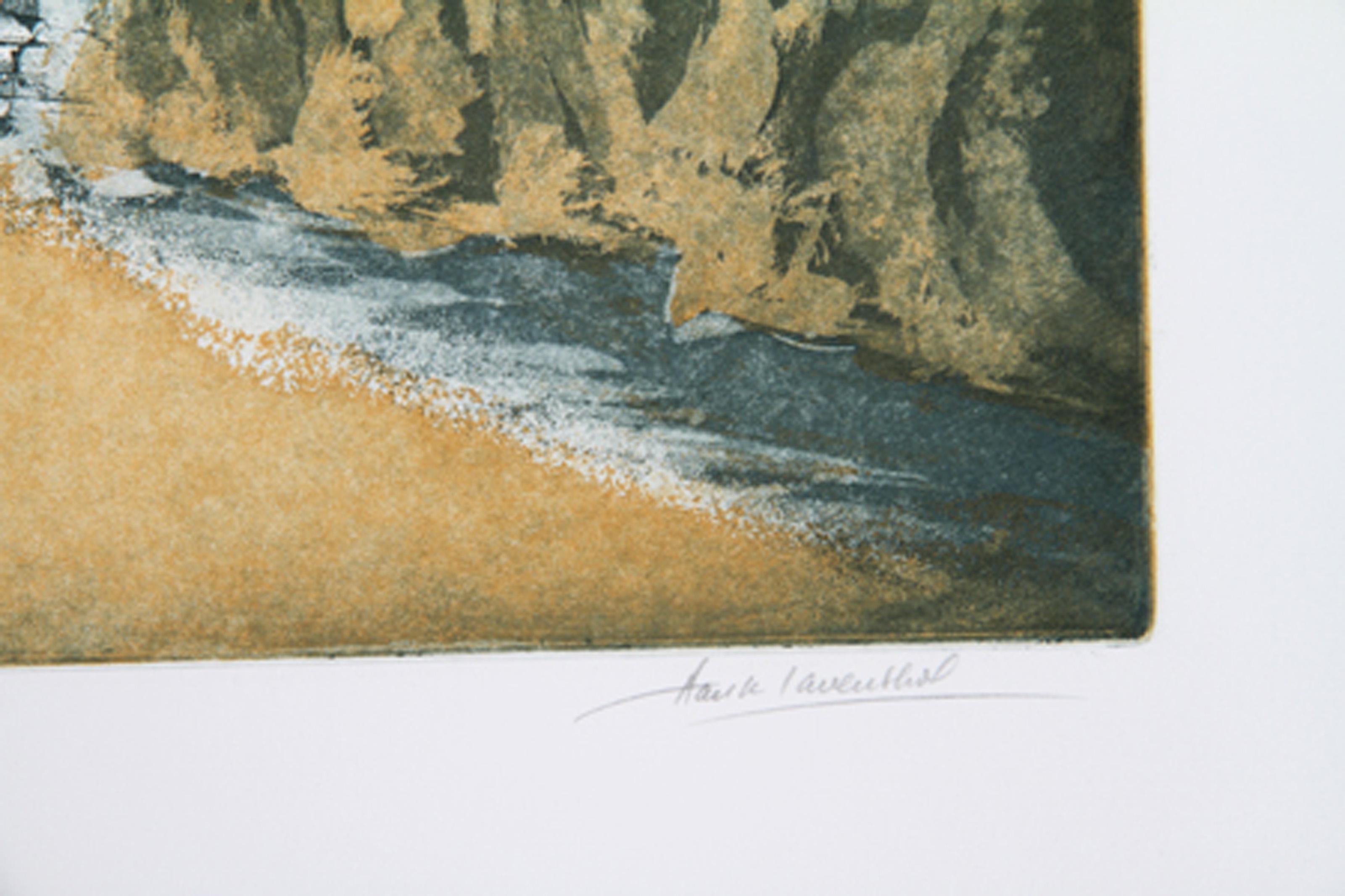 Windy Beach, acquaforte surrealista all'acquatinta di Hank Laventhol in vendita 1