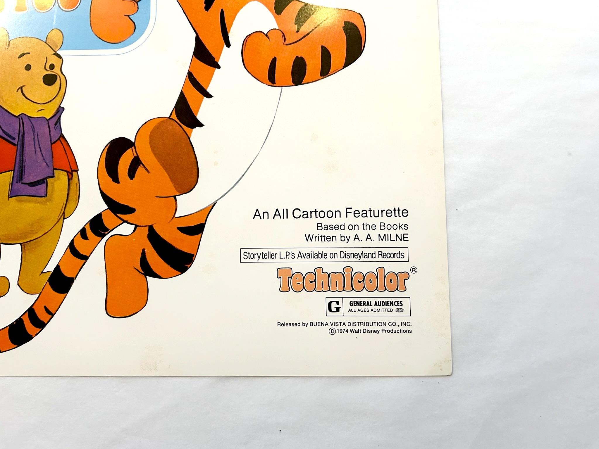 Winnie the Pooh And Tiger Too - Original 1974 Lobby Card - Beige Figurative Print by Unknown