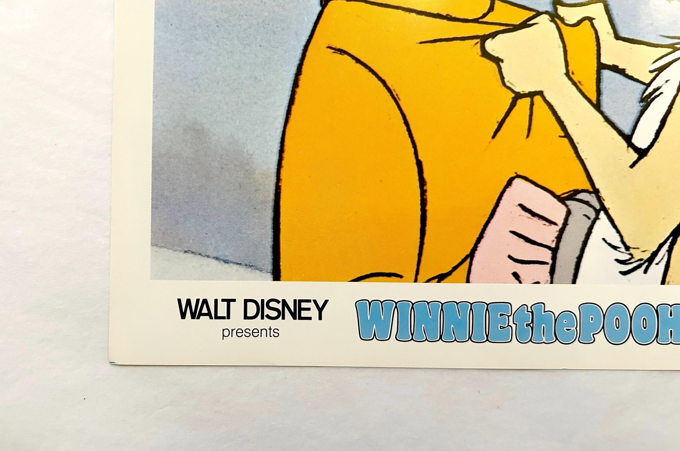Winnie the Pooh And Tiger Too - Original 1974 Lobby Card - Beige Figurative Print by Unknown