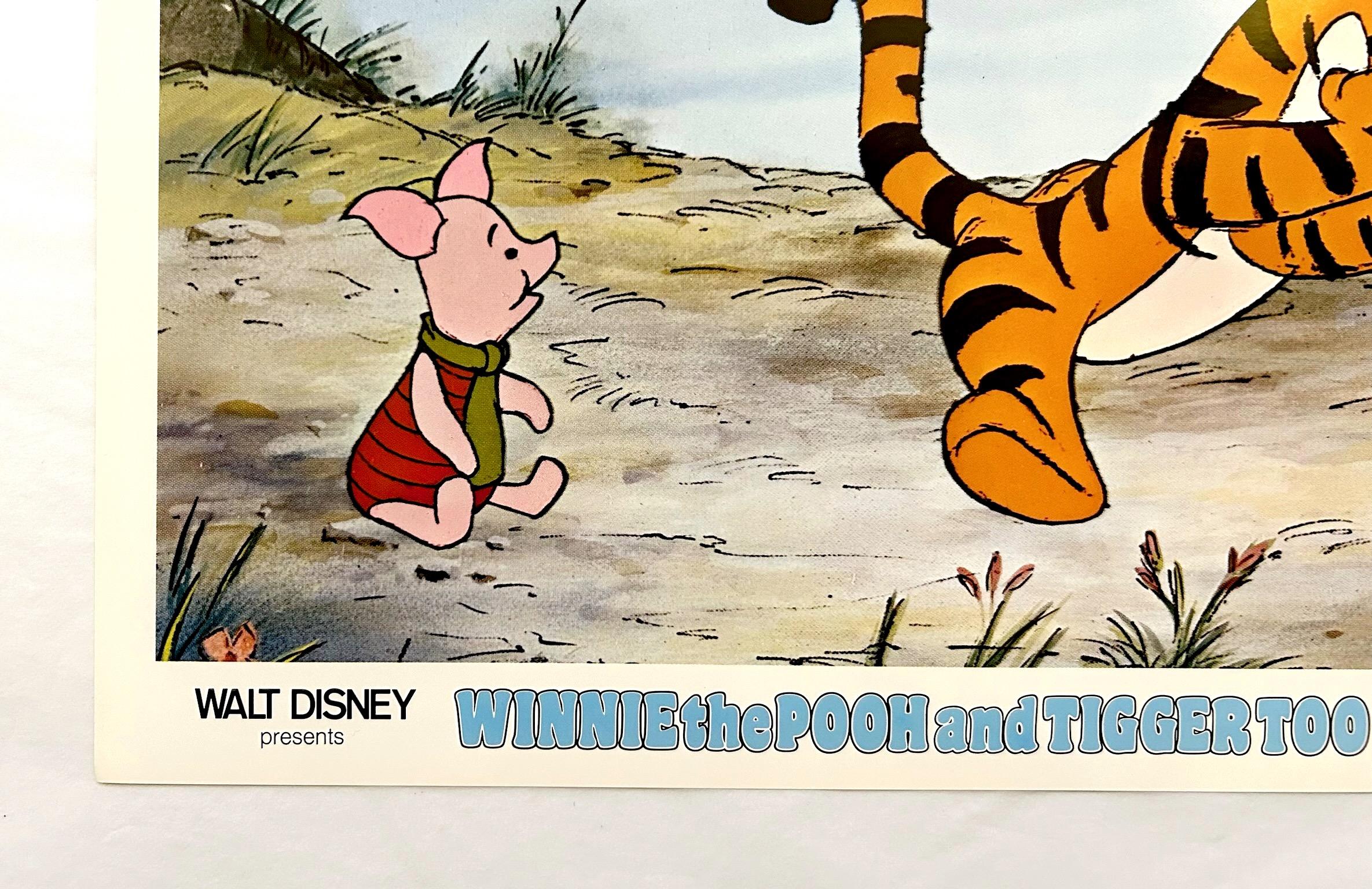 Winnie the Pooh And Tiger Too - Original 1974 Lobby Card - Beige Figurative Print by Unknown