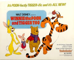 Vintage Winnie the Pooh And Tiger Too - Original 1974 Lobby Card