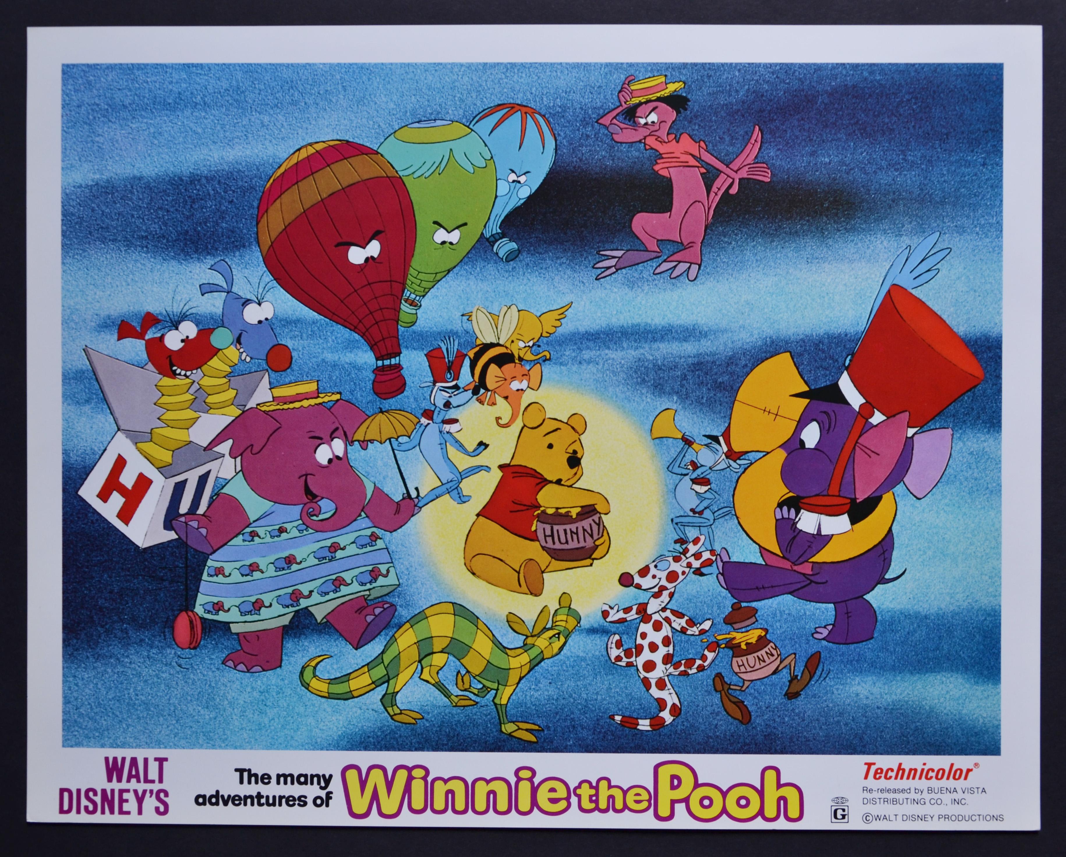 Unknown Interior Print – Winnie der Pooh Original amerikanische Lobby-Karte von Walt Disneys Film, USA 1977.