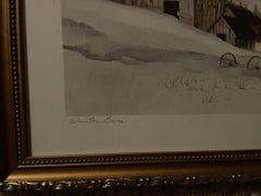 "Winter Barn"  by artist named Berger