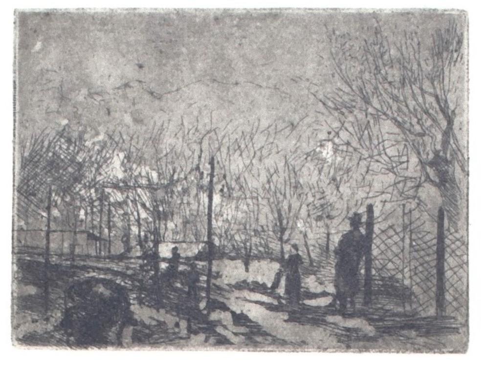 Wintergarten – Offsetdruck auf Papier – 20. Jahrhundert