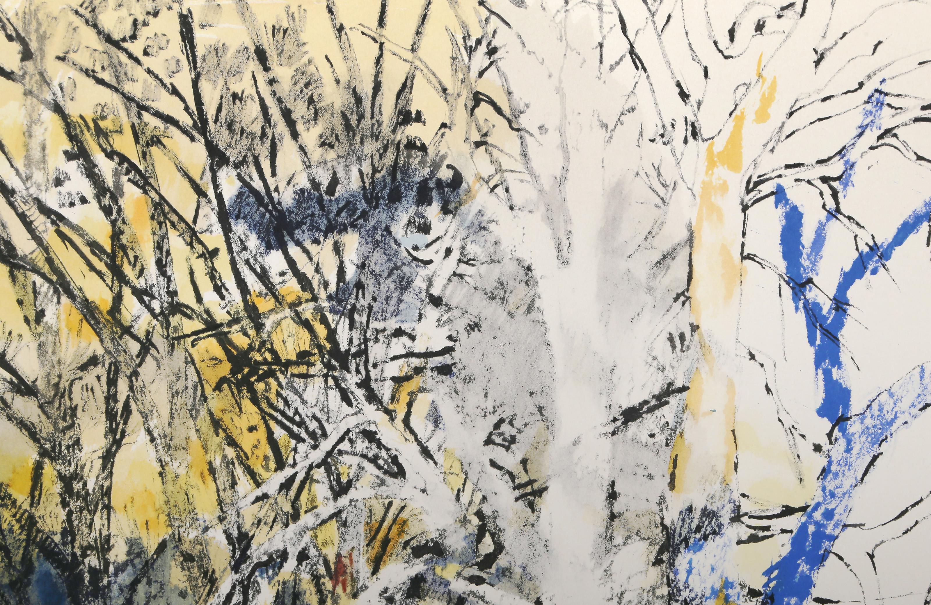 Winter Tree, Impressionist Lithograph by Jean-Marie Picard - Print by Unknown