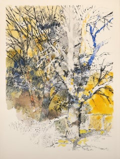 Winter Tree, Impressionist Lithograph by Jean-Marie Picard