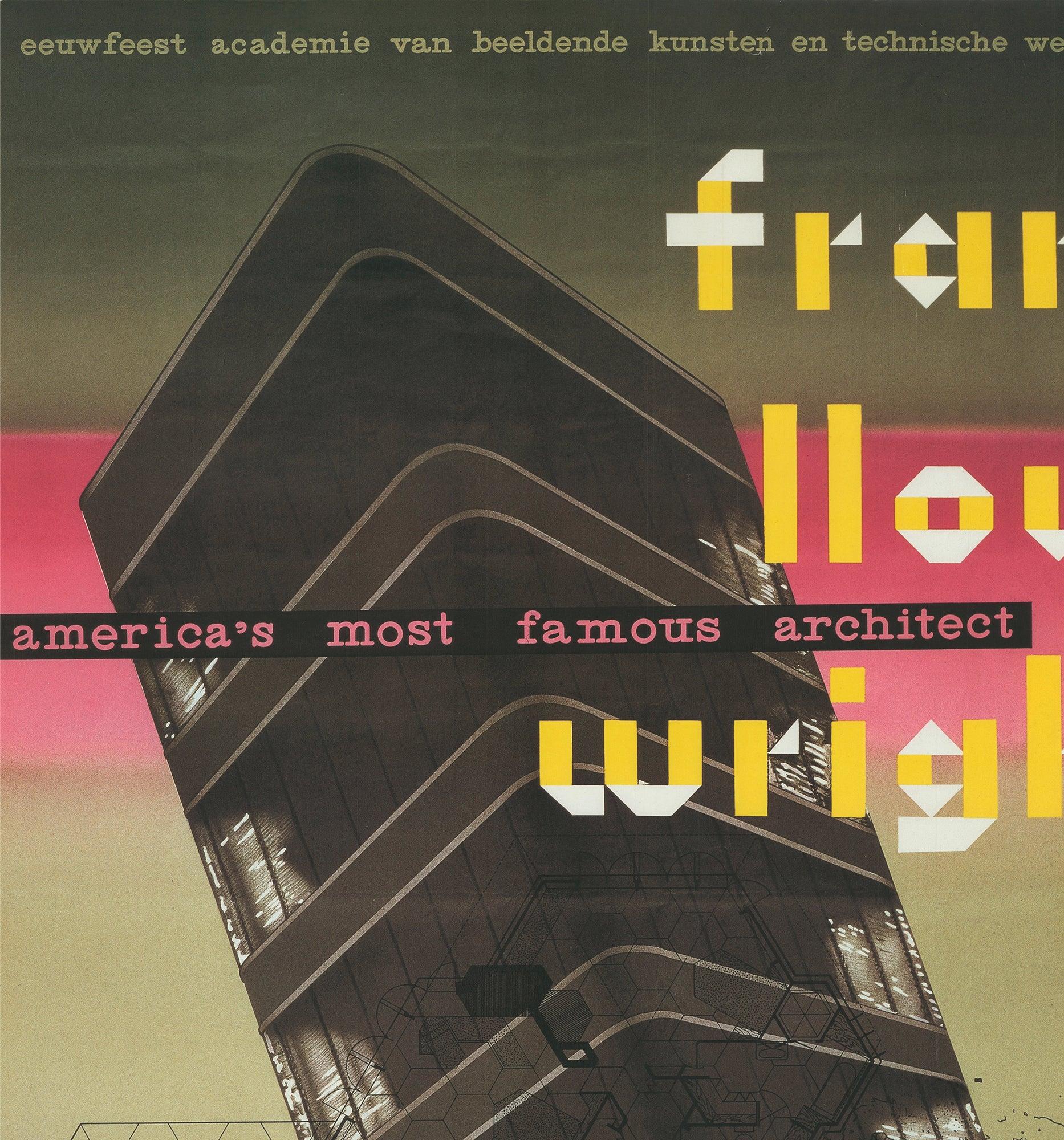 WISSING AND BEGEER 'Frank Llyod Wright- America's Most Famous Architect' 1995 - Contemporary Print by Unknown